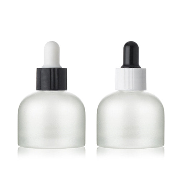 L) ガラススポイトボトル(半透明パール) 30ml - YOKIプラザ - 化粧品容器