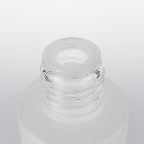 L) パッキン付ガラスボトル(半透明パール) C120ml - YOKIプラザ