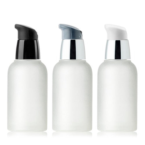 L) ガラスドロップポンプ(半透明パール) CR40ml - YOKIプラザ - 化粧品容器