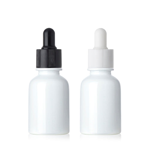 L) ガラススポイトボトル(白) CW30ml - YOKIプラザ - 化粧品容器