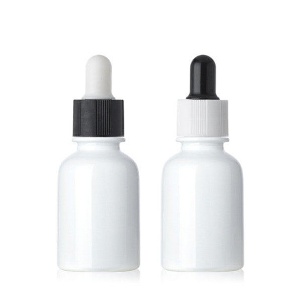 L) ガラススポイトボトル(白) CW30ml - YOKIプラザ - 化粧品容器