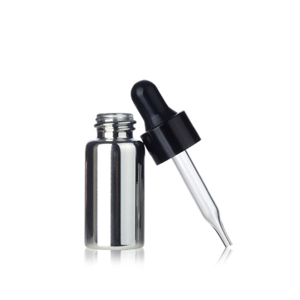 L) ガラススポイトボトル(黒キャップ) 5ml - YOKIプラザ - 化粧品容器