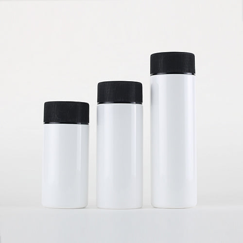 L) スクリューキャップボトル(広口・白ボトル) 130ml,180ml, 230ml_PET - YOKIプラザ