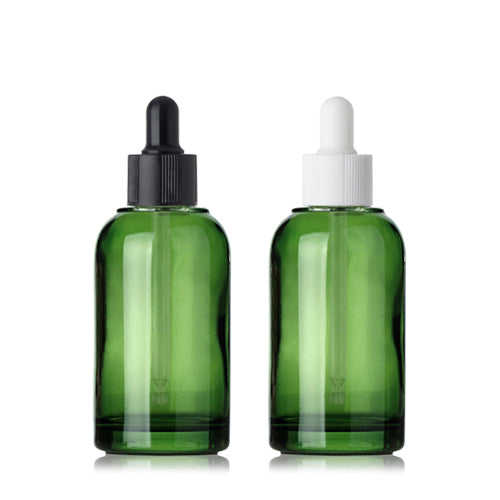 L) ガラススポイトボトル(緑) CR40ml - YOKIプラザ - 化粧品容器