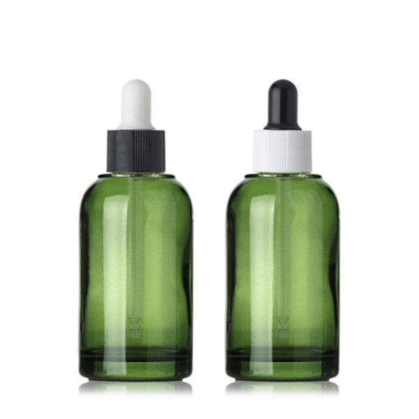 L) ガラススポイトボトル(緑) CR40ml - YOKIプラザ - 化粧品容器