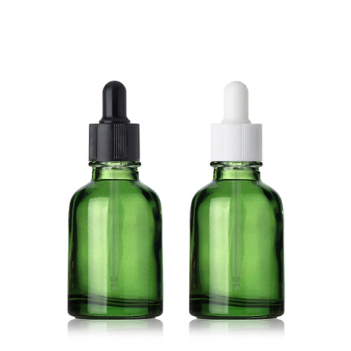 L) ガラススポイトボトル(緑) CW30ml - YOKIプラザ - 化粧品容器