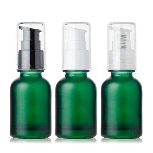 L) ガラスドロップポンプ(緑) CW30ml - YOKIプラザ - 化粧品容器