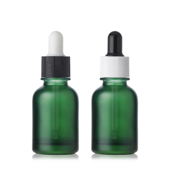 L) ガラススポイトボトル(緑マット) CW30ml - YOKIプラザ - 化粧品容器
