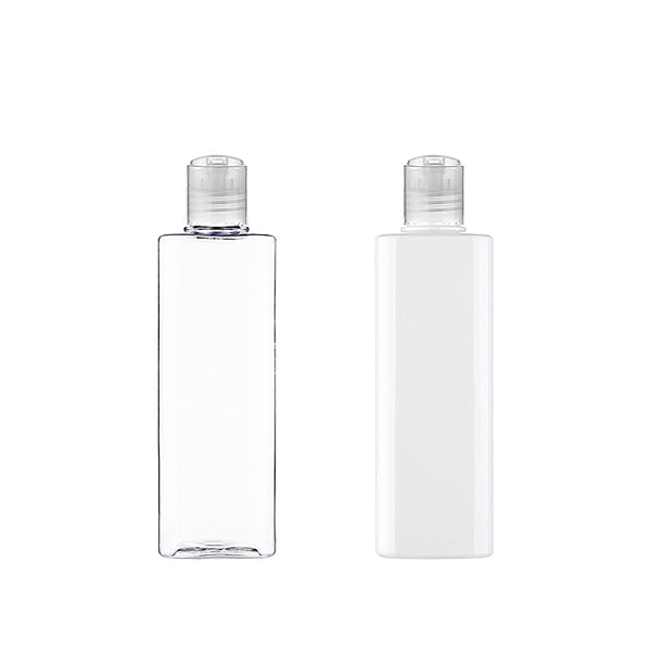 L) プレスキャップボトル(角型) S300ml_PET - YOKIプラザ - 化粧品容器