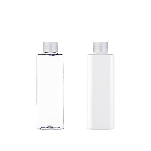 L) スクリューキャップボトル(角型) S300ml_PET - YOKIプラザ - 化粧品容器