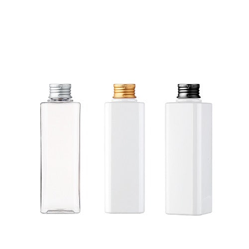 L) アルミスクリューキャップボトル(角型) S200ml_PET - YOKIプラザ - 化粧品容器