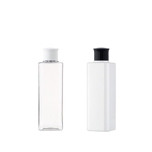 L) 王冠スクリューキャップボトル(中栓付・角型) S200ml_PET - YOKIプラザ - 化粧品容器