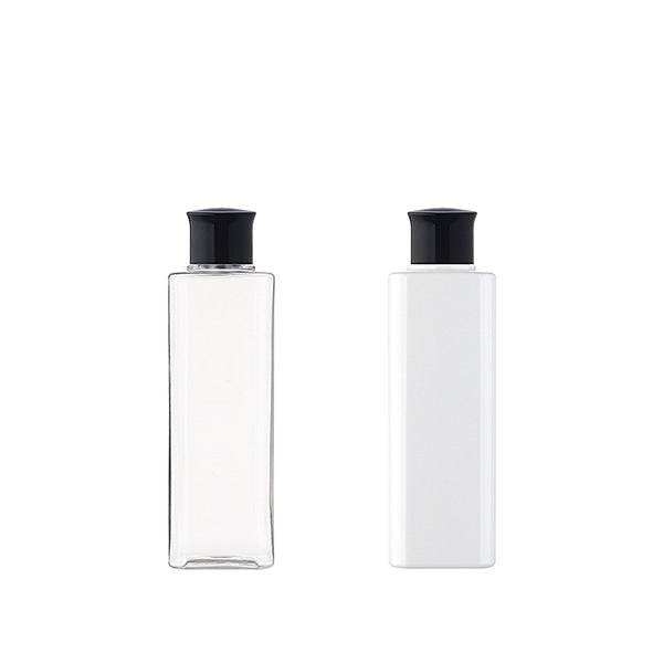 L) 王冠スクリューキャップボトル(中栓付・角型) S200ml_PET - YOKIプラザ - 化粧品容器