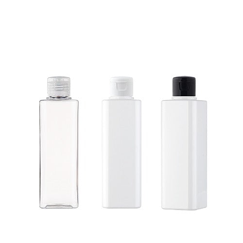 L) ワンタッチキャップボトル(角型) S200ml_PET - YOKIプラザ - 化粧品容器