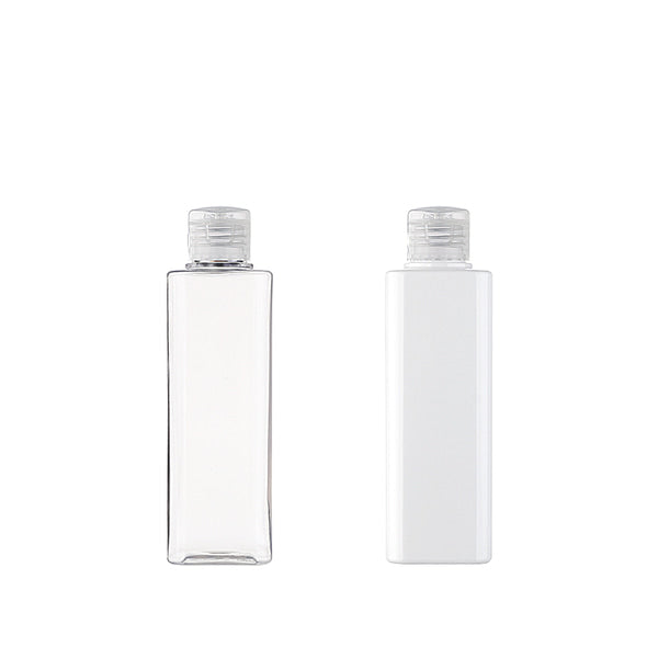 L) ワンタッチキャップボトル(角型) S200ml_PET - YOKIプラザ - 化粧品容器