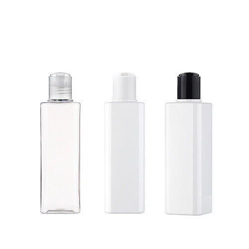 L) プレスキャップボトル(角型) S200ml_PET - YOKIプラザ - 化粧品容器