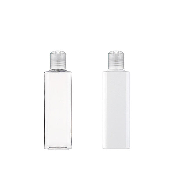 L) プレスキャップボトル(角型) S200ml_PET - YOKIプラザ - 化粧品容器