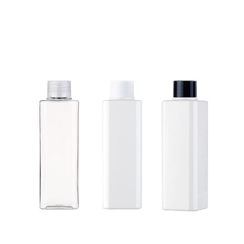 L) スクリューキャップボトル(角型) S200ml_PET - YOKIプラザ - 化粧品容器