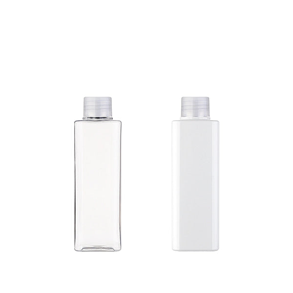 L) スクリューキャップボトル(角型) S200ml_PET - YOKIプラザ - 化粧品容器