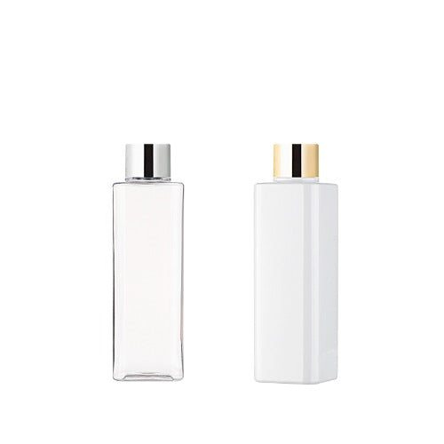 L) 金冠・銀冠スクリューキャップボトル(角型) S200ml_PET - YOKIプラザ - 化粧品容器