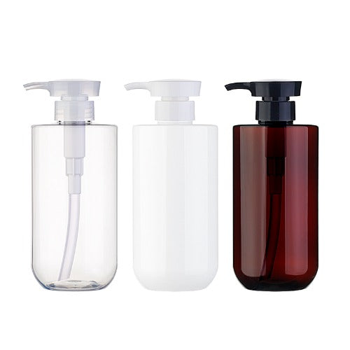 L) ポンプボトル(角張ヘッド) CU500ml_PET - YOKIプラザ - 化粧品容器